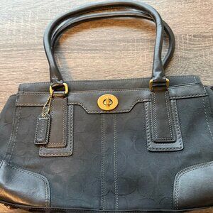 Authentic Black Coach Handbag